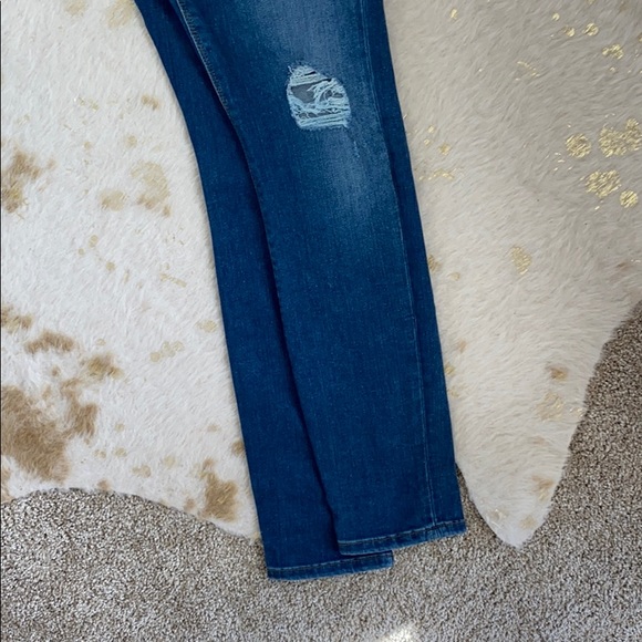 ASOS Ridley High Waist Skinny Jeans with Rips - Picture 7 of 9